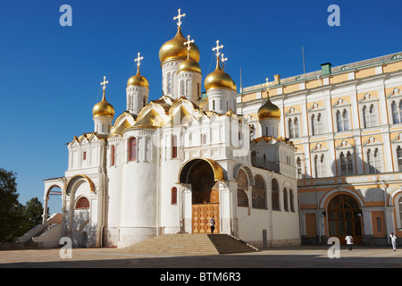 L'Annunciazione Cattedrale in Piazza Sobornaya nel Cremlino di Mosca. Mosca, Russia. Foto Stock