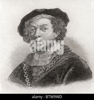 Harmenszoon Rembrandt van Rijn, 1606 al 1669. Pittore olandese e incisore. Foto Stock