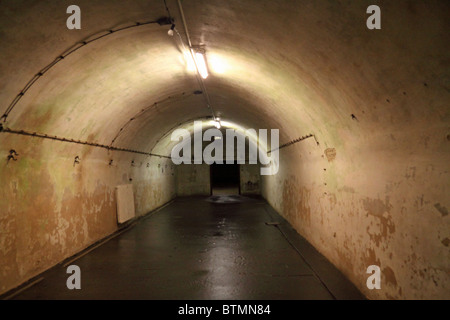 German Underground Hospital in Guernsey Foto Stock