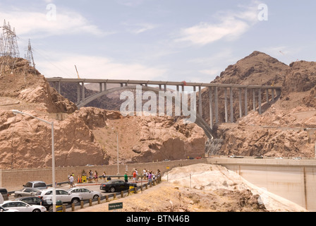 La diga di Hoover Costruzione di ponti Las Vegas Nevada USA Foto Stock