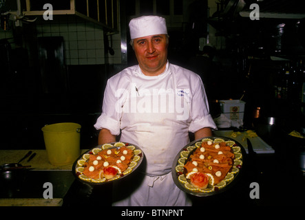 Michel Reynon, salmone affumicato, salumi Reynon, la città di Lione, Rhone-Alpes, Francia Foto Stock