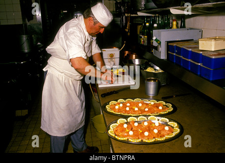 Michel Reynon, salmone affumicato, salumi Reynon, la città di Lione, Rhone-Alpes, Francia Foto Stock