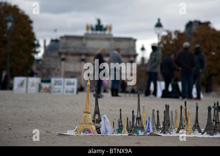 La torre Eiffel a Parigi Foto Stock