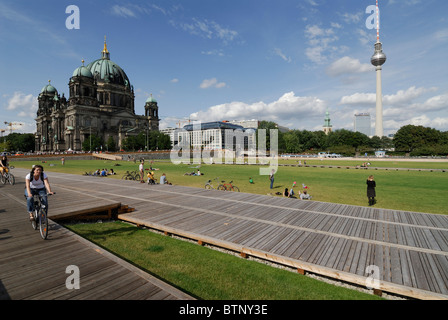 Berlino. Germania. Schlossplatz. Foto Stock