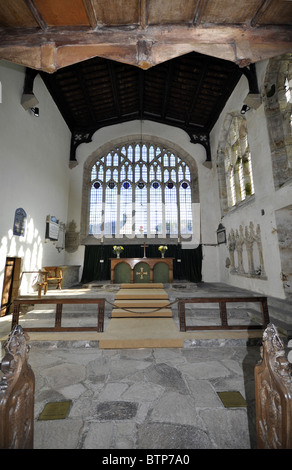 St Beunos chiesa Clynnog Fawr Lleyn Peninsula North Wales UK Foto Stock