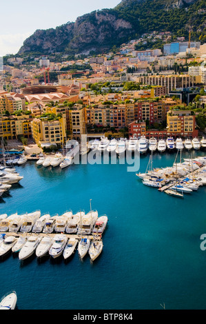 Fontvielle, porto di Monaco, Monaco Foto Stock