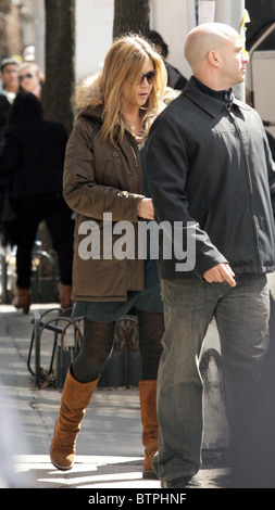 Jennifer Aniston sul set del BASTER Foto Stock