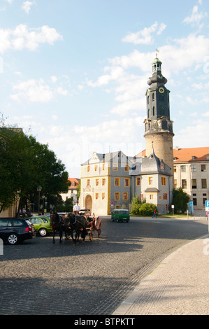 In Germania, in Turingia, Weimar, la città vecchia e il museo del castello Foto Stock