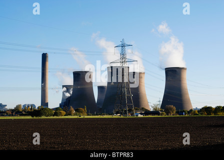 Coal Fired Fiddlers Ferry Powerstation, Widnes. Foto Stock