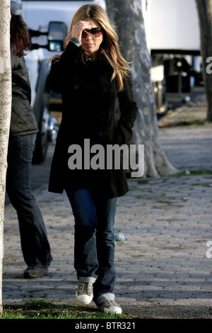 Jennifer Aniston sul set del BASTER Foto Stock