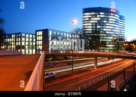 EON Ruhrgas, uno di Germania le aziende produttrici di energia leader, nuova sede a Essen, Germania. Foto Stock