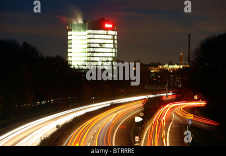 EON Ruhrgas, uno di Germania le aziende produttrici di energia leader, nuova sede a Essen, Germania. Foto Stock