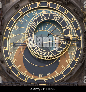 L'antico orologio astronomico di Praga Repubblica Ceca Foto Stock