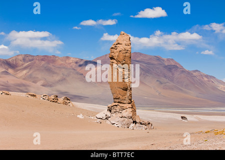 Monjes de la Pacana pilastri di pietra (Pacana Monaci), los Flamencos riserva nazionale, Cile Foto Stock