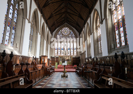 Interno della Cappella, Merton College di Oxford 2 Foto Stock