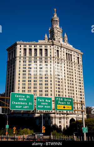 Palazzo comunale, 1 centro Street, NYC Foto Stock