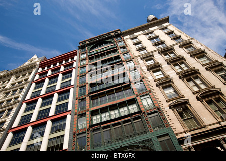 Cantante piccolo edificio nella zona di SoHo di New York Foto Stock