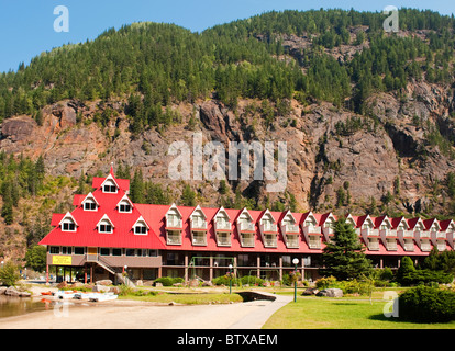 Tre Valley Lake Chateau, tre Gap Valley, British Columbia, Canada Foto Stock