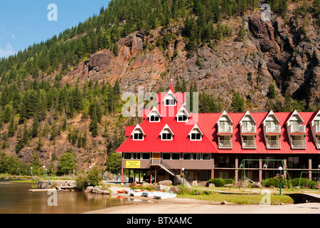 Tre Valley Lake Chateau, tre Gap Valley, British Columbia, Canada Foto Stock