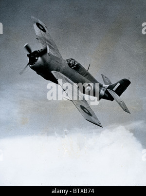 Grumman F4F Wildcat 1 costruito negli Stati Uniti volato dalla Royal Navy Fleet Air Arm Foto Stock