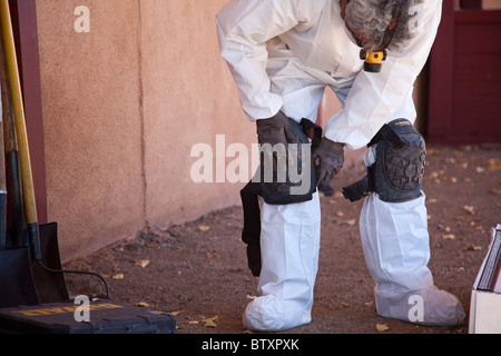 Gruppo di veterani non Weatherization per famiglia Low-Income Foto Stock