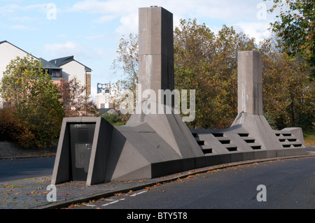 Gli alberi di ventilazione in Akerman Road, London, SW9 Foto Stock