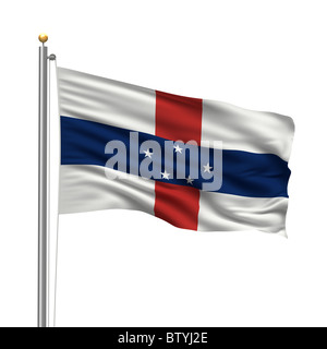 Bandiera delle Antille olandesi Foto Stock