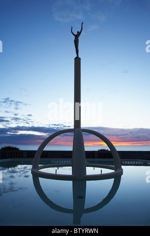 Spirito di Napier statua, Napier Hawkes Bay, Isola del nord, Nuova Zelanda Foto Stock