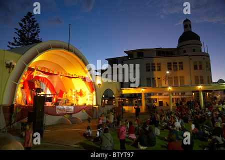 La festa di Diwali Sound Shell, Marine Parade, Napier Hawkes Bay, Isola del nord, Nuova Zelanda Foto Stock