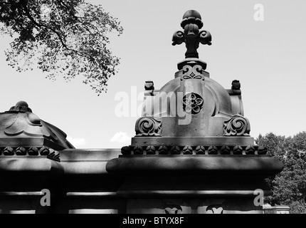 Storico dettagli architettonici, al Central Park di New York City. Foto Stock