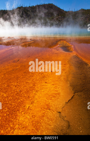 Yellowstone la coloratissima e incredibile Grand Prismatic Spring Foto Stock