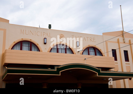 Napier,stile Art Deco, architettoniche, Isola del nord,Nuova Zelanda. Foto Stock