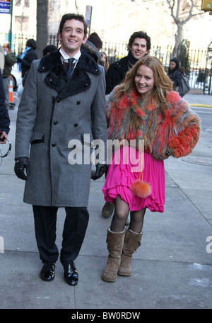 Il cast di Ugly Betty sul set di New York Foto Stock