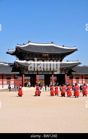 Il Palazzo Gyeongbokgung, Seoul, Corea del Sud Foto Stock