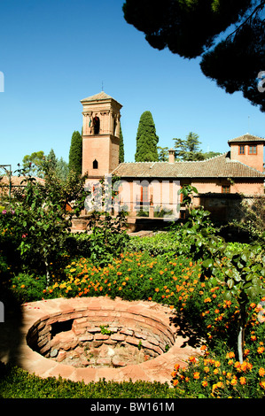 Alhambra Granada Spagna Andalusia golden palace Parador de granda Foto Stock