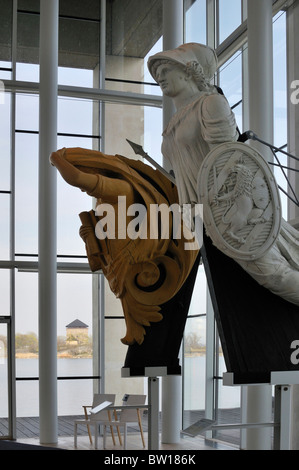 Il Polena Hall nel Museo Navale in Karlskrona, Blekinge Lan, Svezia Foto Stock