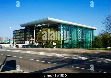 Agora, costruzione di ufficio generale del Consiglio d'Europa, Strasburgo, Alsazia, Francia Foto Stock