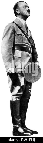 Hitler, Norimberga, 1938 foto del Führer permanente per l'attenzione a un Raduno nazista nella città bavarese Foto Stock