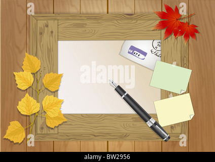 Autunno in aria illustraion Foto Stock