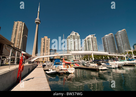 Vista di Toronto dal molo, Canada Foto Stock