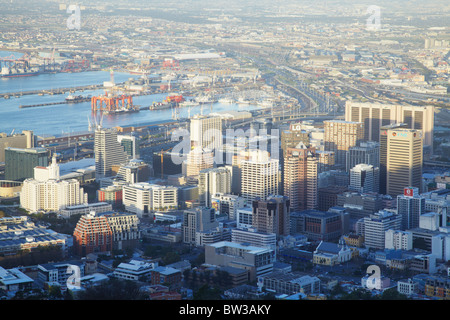 Vista del City Bowl, Cape Town, Western Cape, Sud Africa Foto Stock