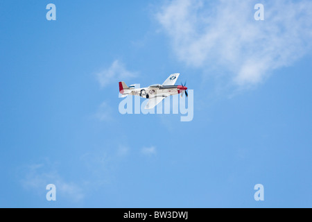 P Mustang Sizzlin Liz effettuando in corrispondenza di un air show al NAS Jacksonville, Florida Foto Stock