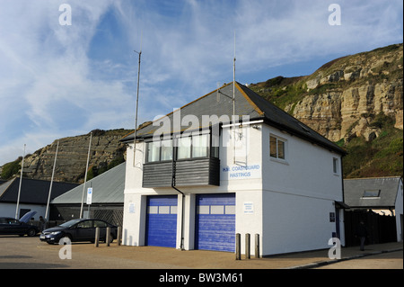 Stazione di guardia costiera house a Hastings East Sussex Regno Unito Foto Stock