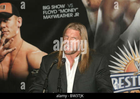 Superstars WWE WrestleMania Conferenza Stampa Foto Stock