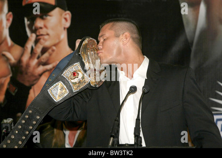 Superstars WWE WrestleMania Conferenza Stampa Foto Stock