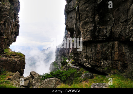 Platteklip Gorge. Table Mountain National Park, di Città del Capo, Sud Africa. Foto Stock