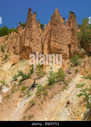 Devil's Town fenomeno naturale in Serbia paesaggio, fenomeno, deserto Foto Stock