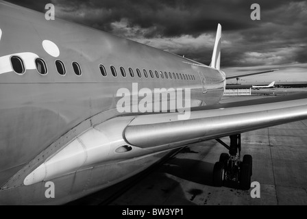 Aeromobile a decollo a Melbourne, Australia Foto Stock