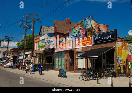 Kensington area di mercato, Toronto, Ontario, Canada Foto Stock