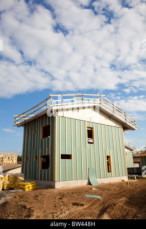 Costruzione casa sito in Finlandia Foto Stock